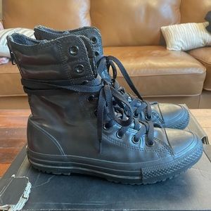 Converse CT Black Rubber Rain Boots size 7